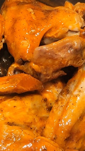 Wednesday night kitchen therapy... Croaker, Buffalo Wings, Spinach & Baked Potato. | Christopher Tate