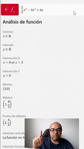 Cómo analizar #funciones con la #calculadora de windows #graficadora #calculo