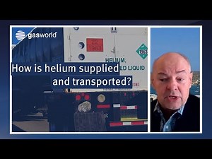 How is helium supplied and transported?