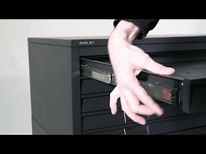 Schubladen ausbauen an einem Bisley Planschrank | Bisley-Shop.de Hilfe Tutorial