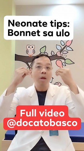 1.2M views · 7.5K reactions | Bonnet sa ulo ni baby mo #head #hats #bonnet #baby #boy #girls #health #Weight #fyp | Dr. Ato Basco Your Friendly Pediatrician Online | Facebook