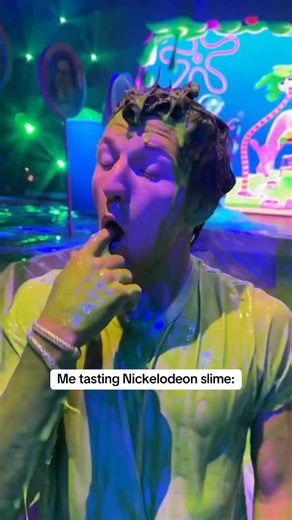 Tastes better than expected 😋 #nickelodeon #slime #food | Parker Pannell
