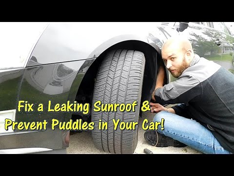 How to Fix a Leaking Sunroof & Prevent Puddles in Your Car by ‪@GettinJunkDone‬