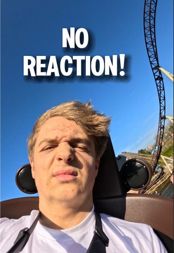 No Reaction Challenge on Top Roller Coaster Experience
