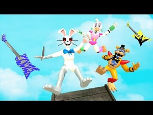 FNAF Security Breach epic ragdolls in GMOD[Freddy Chica Vanny]