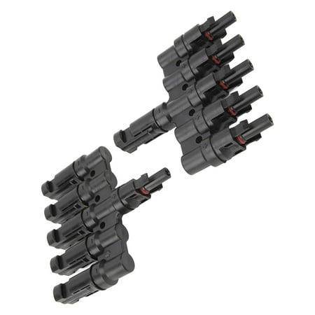 Solar Panel Splitter, Female Male 1 To 5 Solar T Connector Easy Installation  for PV System - Walmart.ca