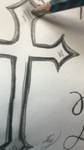 Chola Cross Drawing Tutorial: Chicano Art