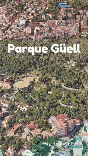 Park Güell, Barcelona. #travel #españa #googleearth #barcelona #parkgüell