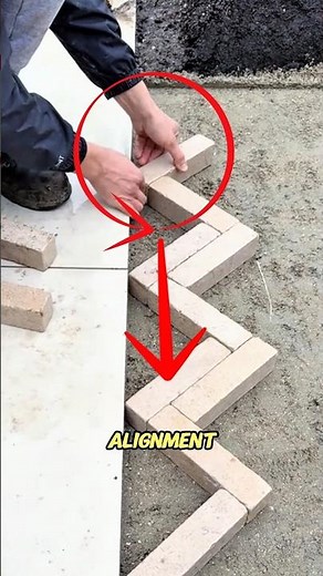 Satisfying Herringbone Paver Installation — Perfect Brick Laying Technique for a Smooth Finish!