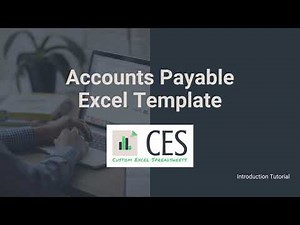Accounts Payable Excel Template Tutorial