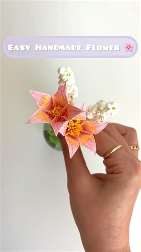 DIY Paper Flower Bouquet 🌸 Easy Handmade Flower Craft #shorts
