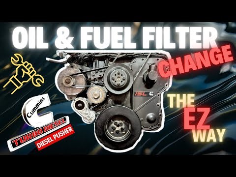 Diesel Pusher Oil and Fuel Filter Change