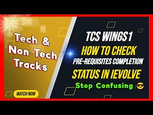 TCS Wings1 : How To Complete Pre-requisites Of Tech & Non-tech Tracks🤘 #tcs #wings1