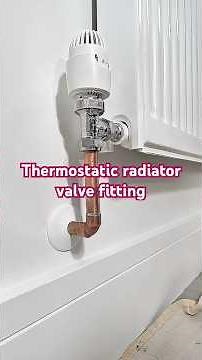 How to fit a thermostatic radiator valve . #plumbing #heating