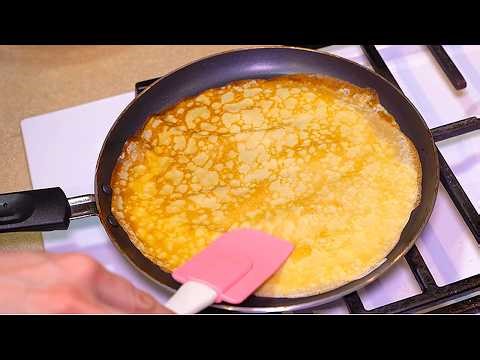 Breakfast At Home in 10 minutes! The SECRET of French Cepes is to mix all the ingredients correctly!