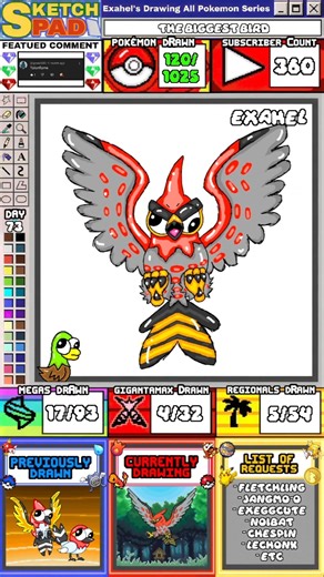 Drawing Talonflame 🐦 | Drawing All Pokemon Series (DAY 73)