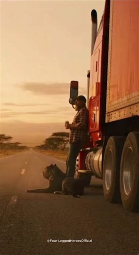 A Cane Corso Defends its Owner-a Truck Driver-from a Pride of Lions