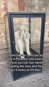 Yes there are still bones in the plaster. And even if there weren’t. Even if this was just a cast made of an impression of someone they are still crouching in terror? They are still petrified, cowering in horror. They are still a person even if all that is left is a cavity to be filled with plaster - - - - #history #archaeologist #archaeology #ancienthistory #historymemes #historygram #pompeii | Steph the Archaeologist