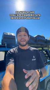 HO ATTRAVERSATO TUTTA ITALIA CON UN’APE CAMPERIZZATA. 1800km in 8 giorni passando dai luoghi più iconici del tacco. I passi Dolomitici ci hanno messo alla prova, ma con calma l’ape andava avanti. Abbiamo rotto la carrucola del cambio e poi, per non farsi mancare nulla, abbiamo grippato. Una volta cambiato pistone e cilindro abbiamo attraversato la Calabria fino a raggiungere Messina! Un viaggio epico che ricorderò per sempre, ma non finisce qui! A breve guiderò sui passi Dolomitici più iconici q