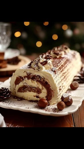 Creamy Holiday Coffee Roll Cake A cozy winter evening turned magical as a soft, creamy roll cake filled the table with holiday warmth and sweet comfort. Ingredients For the Cake 4 large eggs 3/4 cup sugar 1 cup all-purpose flour 1 teaspoon baking powder Pinch of salt 1 teaspoon vanilla For the Cream Filling 1 1/4 cups mascarpone or thick cream cheese 1 cup whipped cream 1/3 cup sugar 1 teaspoon vanilla For Soaking 1 cup strong coffee or decaf coffee 1–2 tablespoons sugar (optional) For Decoratio