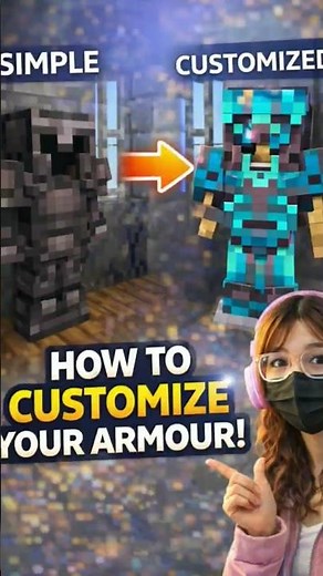Normal to OP Armor 😱#minecraft#minecrafttips#shortsfeed