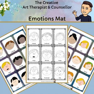 18 Emotions and Feeling Cards - labelling emotions