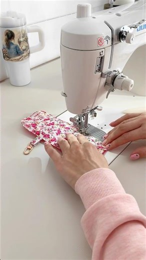 DIY AirPods Case 🌸 Free Pattern + Full Tutorial on My Channel!#sewing #shorts #diy