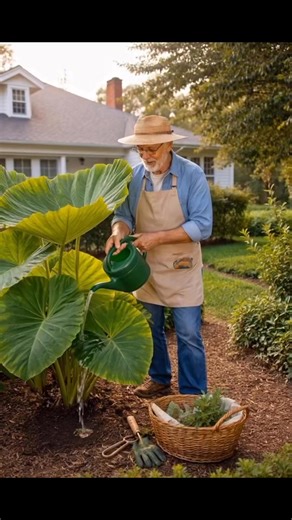 Gardeners are shocked by how big elephant ear leaves get with this trick 🌱 Learn the method 👉 comments | Easy planting Tips