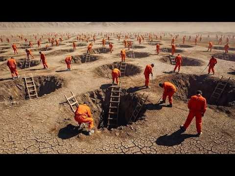 The Desert Prison Where Digging The Wrong Hole Can Get You Killed | Survival Movie Recap