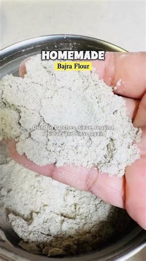 #shorts Homemade Bajra Millet Flour From Scratch | Healthy Gluten-Free Flour