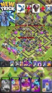 electro Dragon balloon totka spell attack live 😱🔥 I Clash of clans II #shorts​ #clashofclans​ #coc​