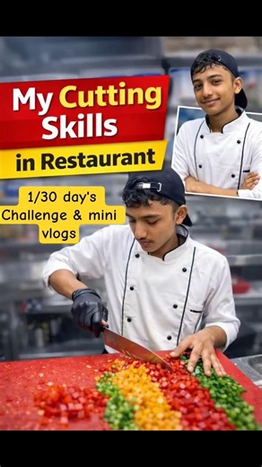 1️⃣ Restaurant Kitchen Cutting Skills 🔪 | Next Level Coating 🫑 Nepali Chef Vlog 🇳🇵