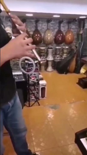 13.5" Aluminum Double-Pipe Flute Mejwez Yarghoul Traditional Arabic Musical