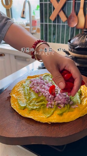 低卡美味 牛油果虾仁蛋卷，超好吃！#减脂餐 | 我的小厨房 My Kitchenette