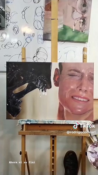 "Alien³" Óleo sobre tela 50x60 #artist #art #paint #oleo #painting #ci...
