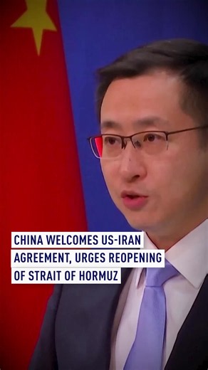 China has welcomed the agreement reached between the US and Iran to end their conflict and reopen the Strait of Hormuz. Foreign Ministry spokesperson Lin Jian said Beijing hopes the first-phase memorandum of understanding will be signed as scheduled and called on all parties to choose peace and resolve differences through dialogue. Lin also said China hopes security and free passage through the Strait of Hormuz can be restored as soon as possible, describing stability in the vital shipping route