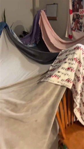 Anniversary breakfast for dinner and a cozy living room fort