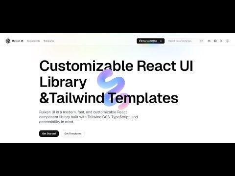 Ruixen UI – Build React & Next.js apps faster with 300+ free components