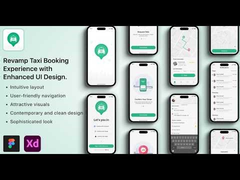 Online Taxi Booking UI Kit – Build Smart Ride-Hailing & Cab Booking Apps 🚖📱