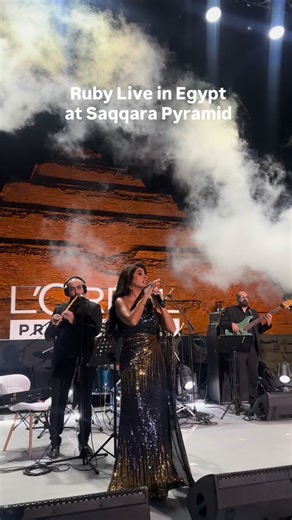 26K views · 240 reactions | Ruby performs live at Saqqara Pyramid for...