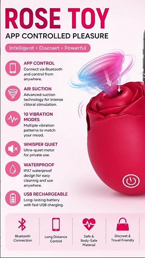Smart Rose™ App-Controlled Pleasure Toy