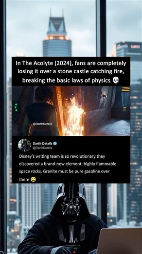 How The Acolyte Made Stone Catch Fire? #starwars