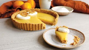 Vegan-friendly lemon tart