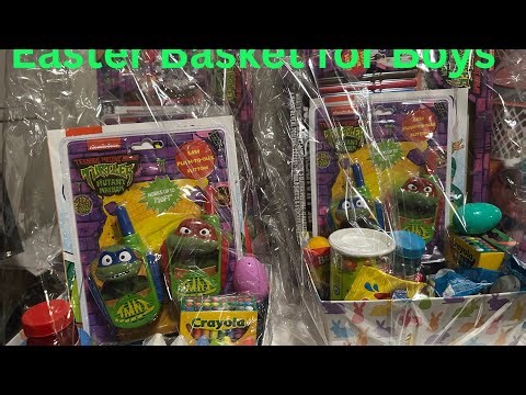 Easter Baskets Ninja Turtles Boys Concept
