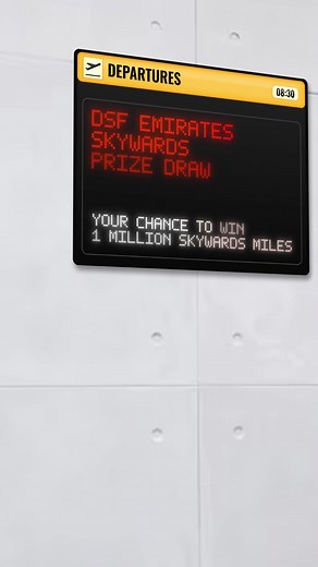 Win 1 Million Skywards Miles at Dubai Shopping Festival