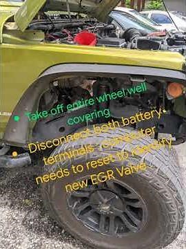 How to replace EGR Valve JK Wrangler