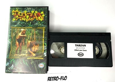 VHS Video Cassette K7 Tarzan - Esso Advertising - Vintage Collector - Rare | eBay UK