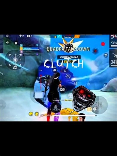 CS RANKED 1V4 CLUTCH 🥵👿NEW UPDATE||#clutchmovements #shortfeeds #equipou #bassboosted #viralvideo