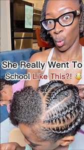 The teacher snatched it off 😡 #kidshairstyle #braids #naturalhair #cutebaby #braidstyles #hairstyle