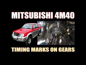 MITSUBISHI L200 ( 4M40 ) - TIMING MARKS ON GEARS